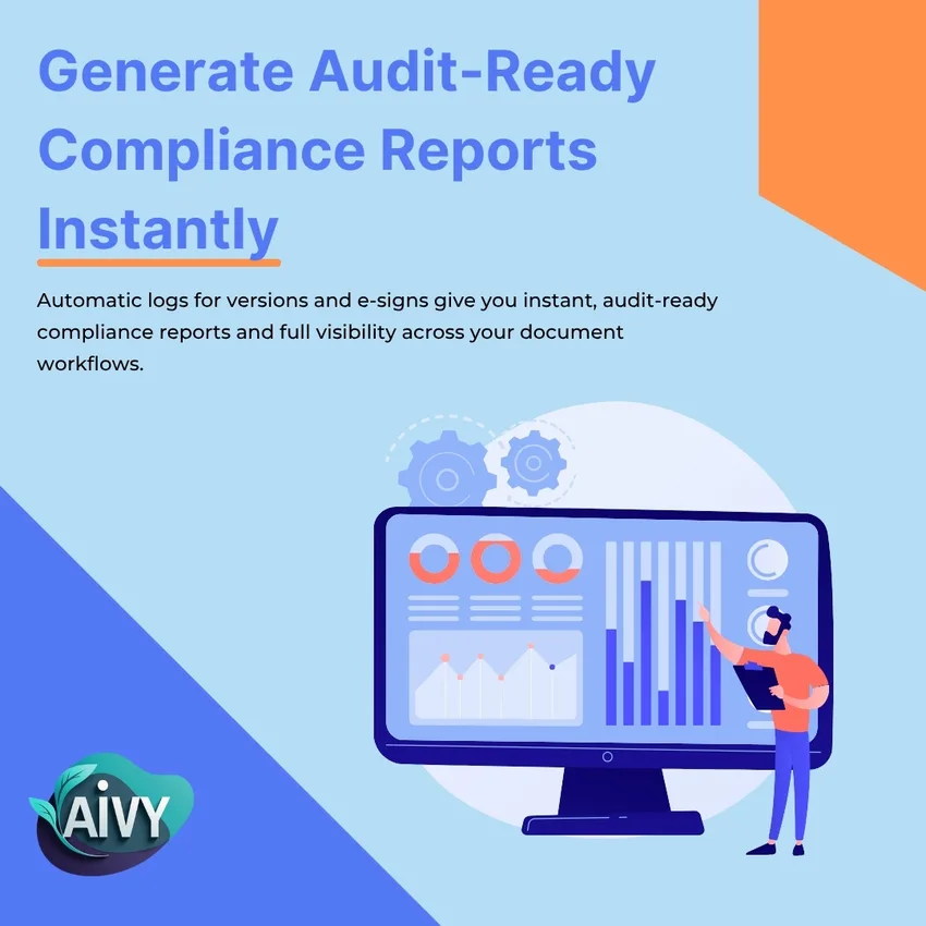 Compliance reporting for legal document automation — audit trail, e-signatures and exportable reports for Australian law firms.