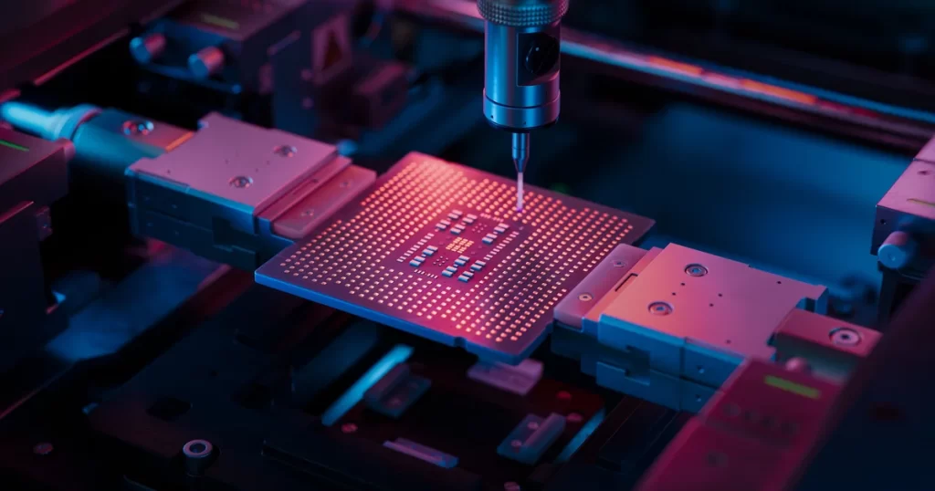 Quantum computing laboratory with advanced laser technology