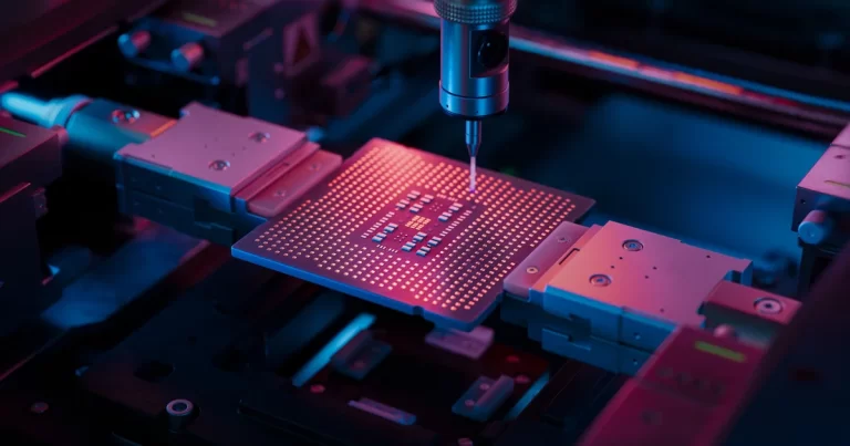 Quantum computing laboratory with advanced laser technology