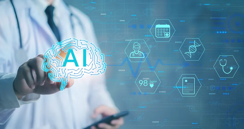 Healthcare AI analytics showing data governance and diagnostic tools for Australian medical organisations