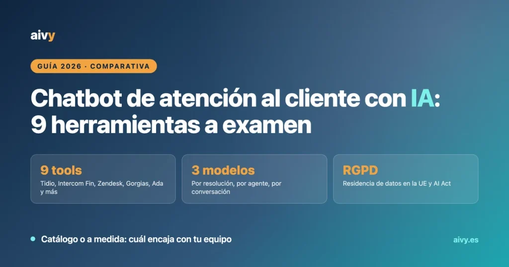Chatbot de atención al cliente con IA: comparativa 2026 de las mejores herramientas para empresas en España