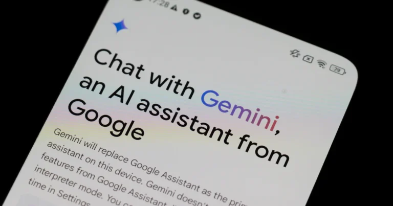 Pantalla de bienvenida de la app de Gemini en un móvil, el día que Google presenta Gemini 4 Argon